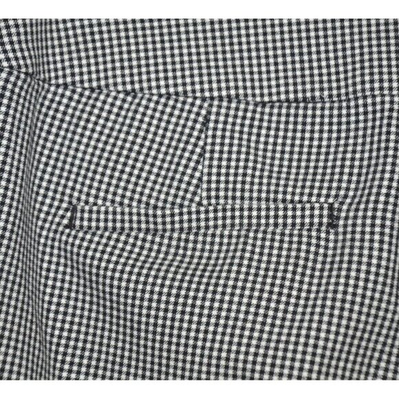 LOFT Black & White Gingham Ankle Pants Trousers Size 6 Pockets Career Stretch - Picture 7 of 10